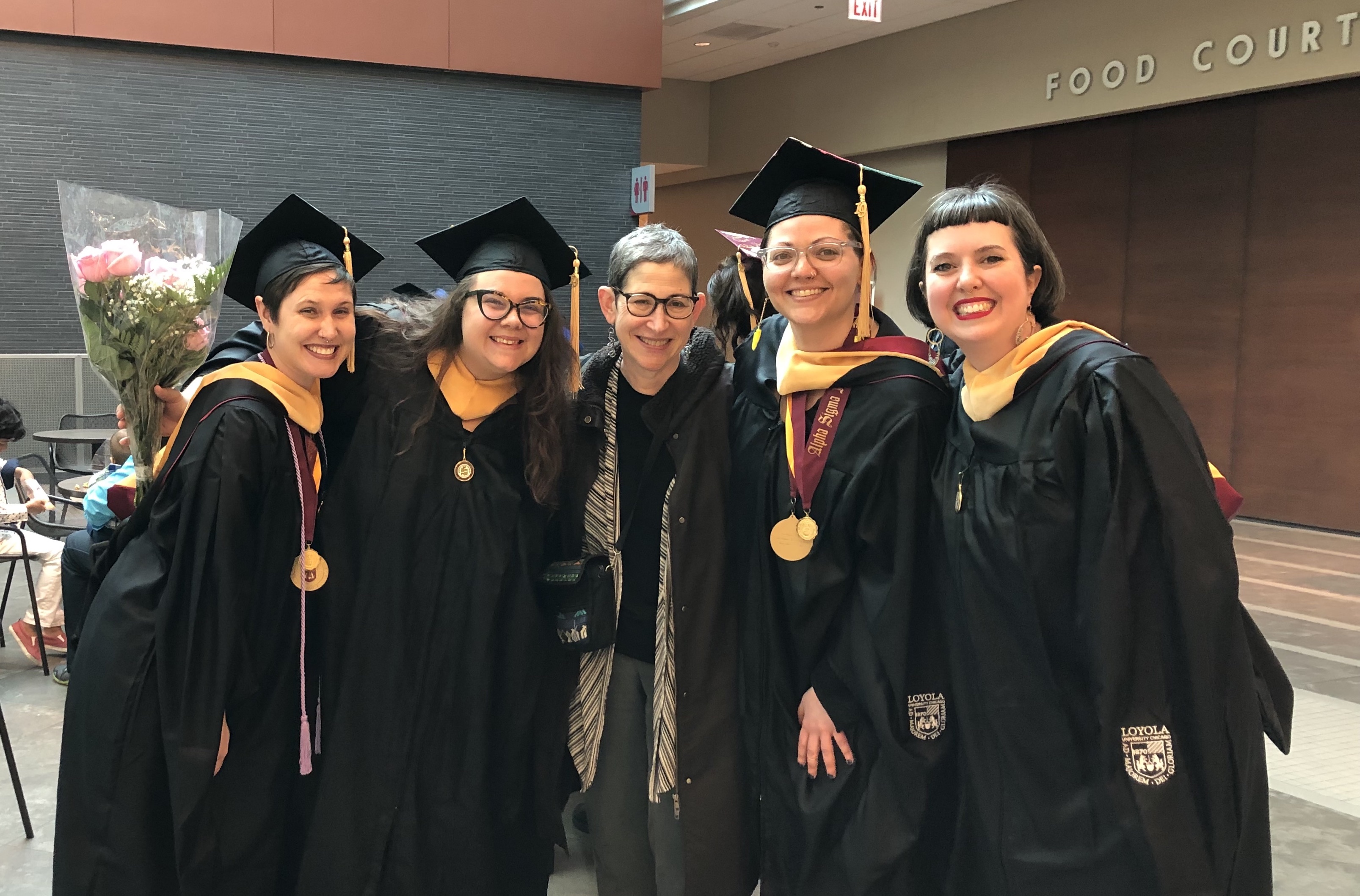 Susan Grossman, at Commencement with fellow Ramblers Susan Grossman, at Commencement with fellow Ramblers